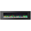 Cambridge Cambridge CAM72WMEF-1BLK 72 in. Color Changing Wall Mount Electric Fireplace; Black CAM72WMEF-1BLK